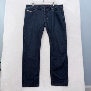 Diesel Safado Jeans Men 36x32 (38x31) Blue Dark Wash Regular Slim Straight 0661D